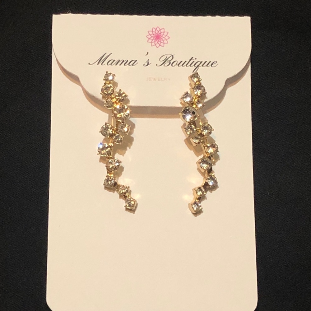 Sale! Rhinestone drop earrings
